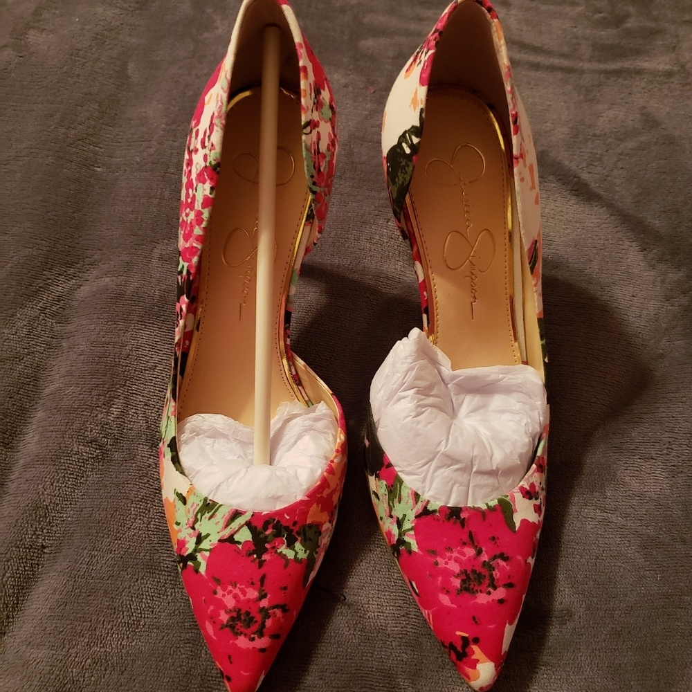 Floral D'orsay pump